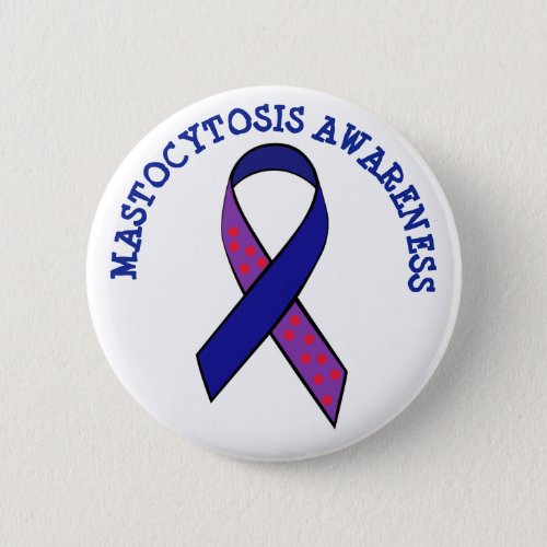 Mastocytosis Awareness Ribbon Button