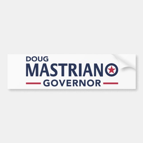 Mastriano for Governor Bumper Sticker _ White