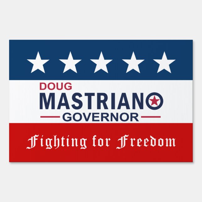Mastriano for Governor Yard Sign Double-Sided Lg (Back)