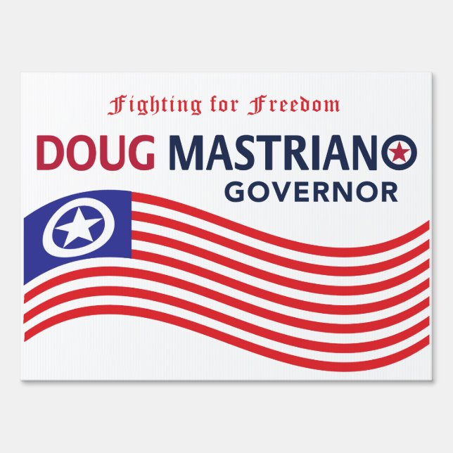 Mastriano for Governor Yard Sign Double-Sided Med (Back)