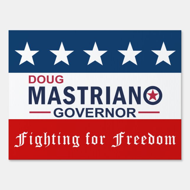 Mastriano for Governor Yard Sign Double-Sided Med (Back)