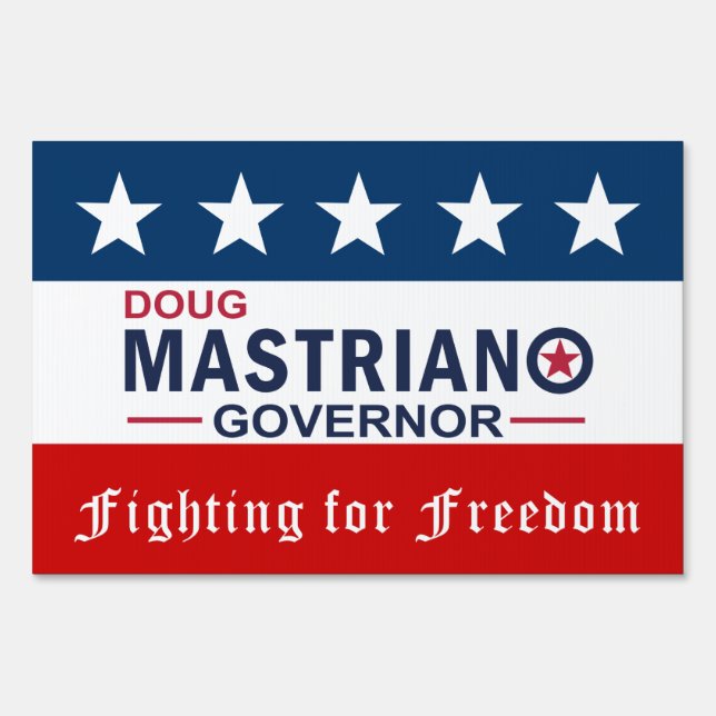 Mastriano for Governor Yard Sign Double-Sided Sm (Back)