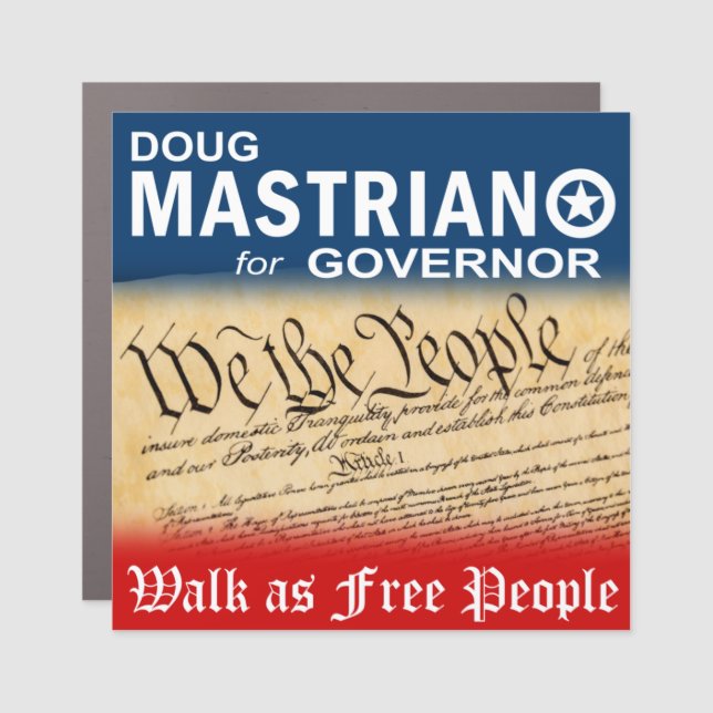 Mastriano Walk as Free People Magnet (Front)