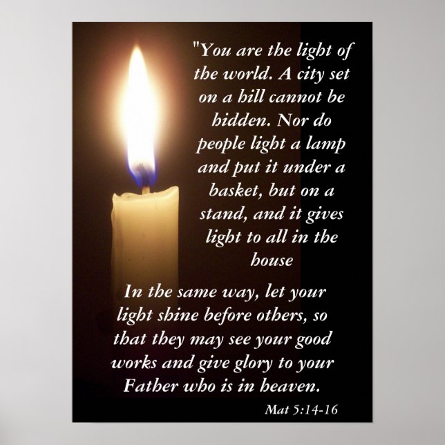 Mat 5:14-16 poster (Front)