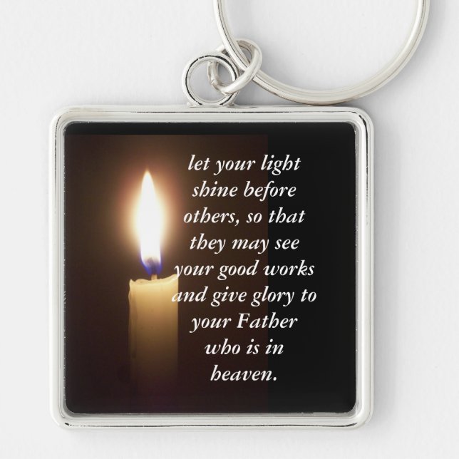 Mat 5:16 keychain (Front)