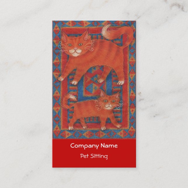Mat Cats business card (Front)