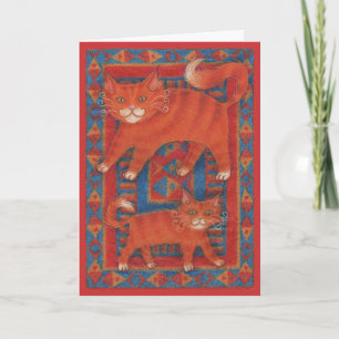 Mat Cats "Happy Birthday" greetings card