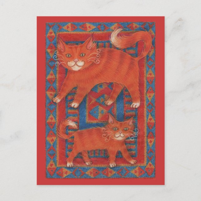 Mat Cats postcard (Front)
