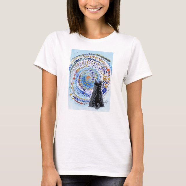 "Mata Art" Women's T-Shirt with Logos on Back (Front)