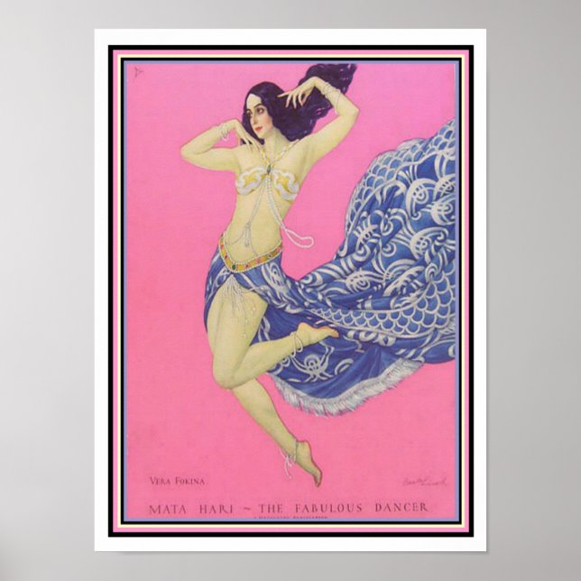 Mata Hari Art Deco Print (Front)