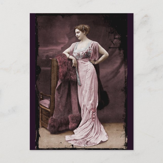 Mata Hari at the Theatre Postcard (Front)