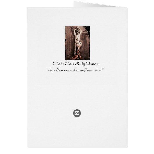 Mata Hari Belly Dancer Costume (Back)