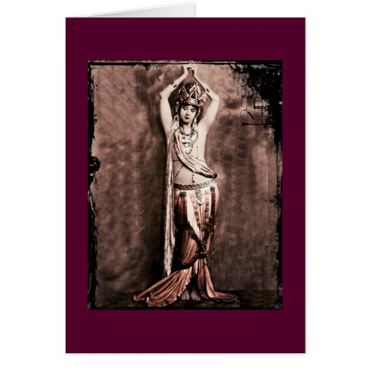 Mata Hari Belly Dancer Costume Cards (Front)