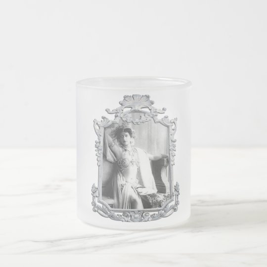 Mata Hari Frosted Glass Coffee Mug