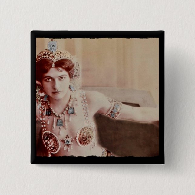 Mata Hari Harem Costume Pinback Button (Front)
