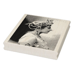 Mata Hari Vintage Photograph Rubber Art Stamp