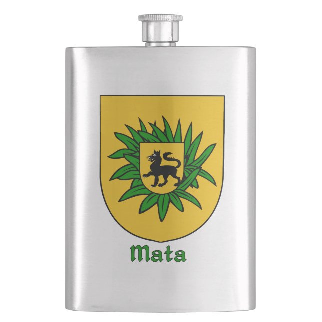 Mata Heraldic Shield Flask (Front)