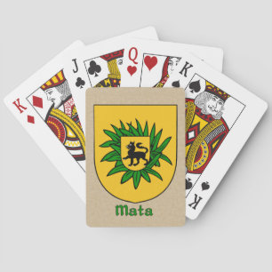 Mata Heraldic Shield Poker Cards