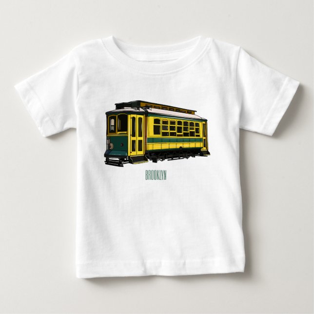 Mata trolley cartoon illustration baby T-Shirt (Front)