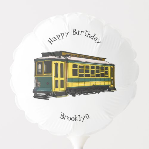 Mata trolley cartoon illustration balloon