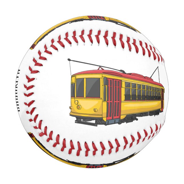 Mata trolley cartoon illustration baseball (Front Left)