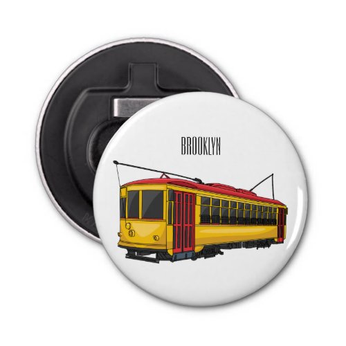 Mata trolley cartoon illustration  bottle opener