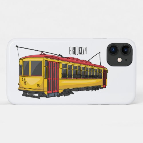 Mata trolley cartoon illustration  iPhone 11 case