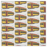 Mata trolley cartoon illustration  fabric