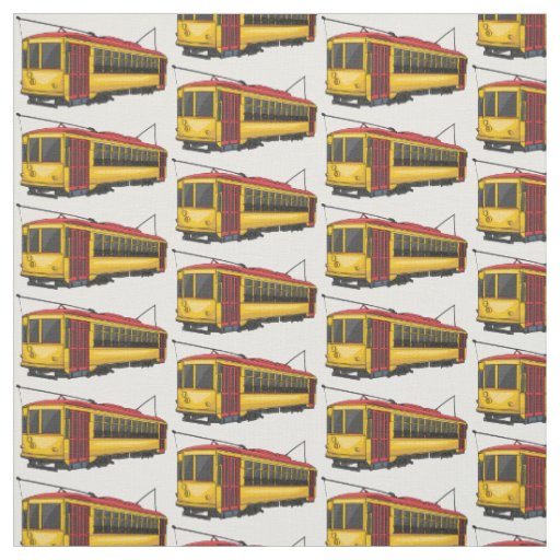 Mata trolley cartoon illustration  fabric