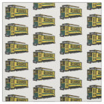 Mata trolley cartoon illustration fabric
