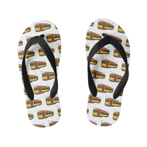 Mata trolley cartoon illustration kids flip flops