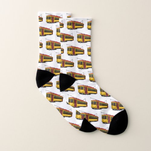 Mata trolley cartoon illustration  socks