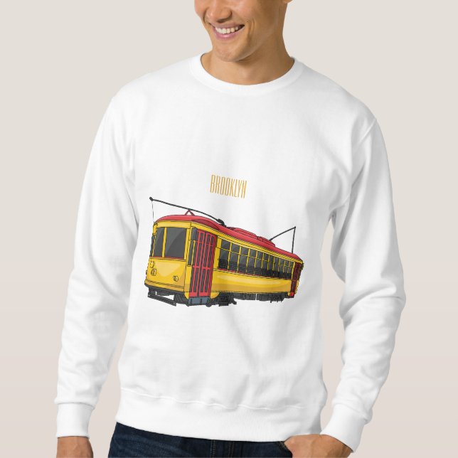 Mata trolley cartoon illustration sweatshirt (Front)