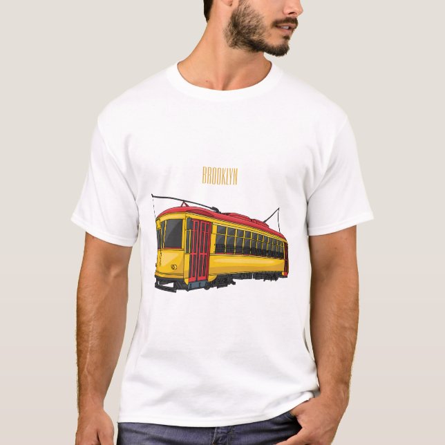 Mata trolley cartoon illustration T-Shirt (Front)