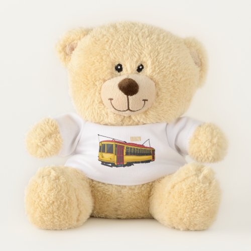 Mata trolley cartoon illustration  teddy bear