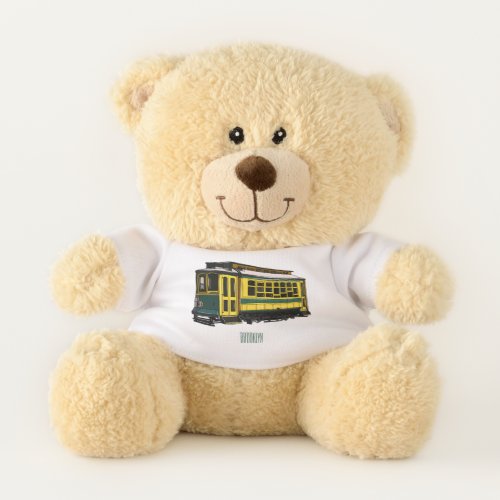 Mata trolley cartoon illustration teddy bear