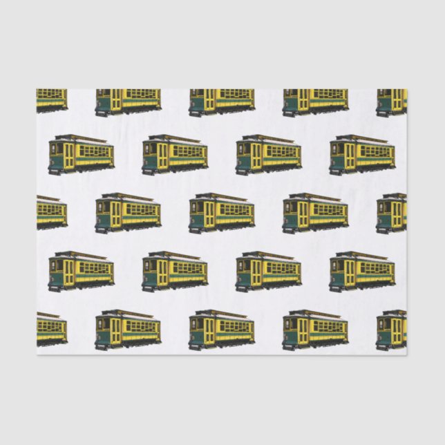 Mata trolley cartoon illustration tissue paper (Front)