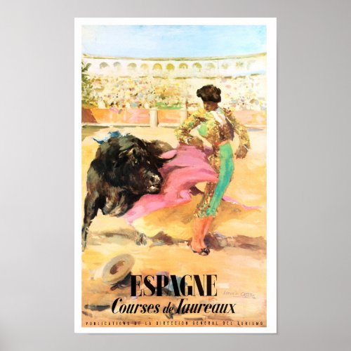 Matador Spain Vintage Travel Poster Restored