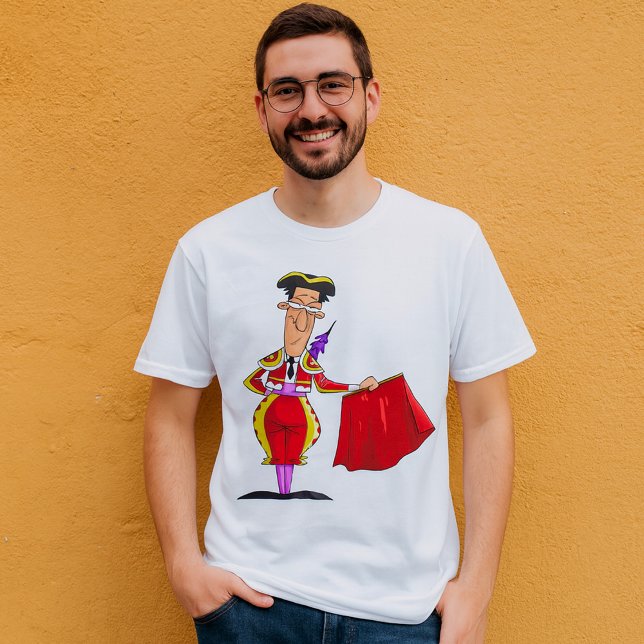 Matador with Red Cape Spanish Bullfighter T-Shirt (Creator Uploaded)