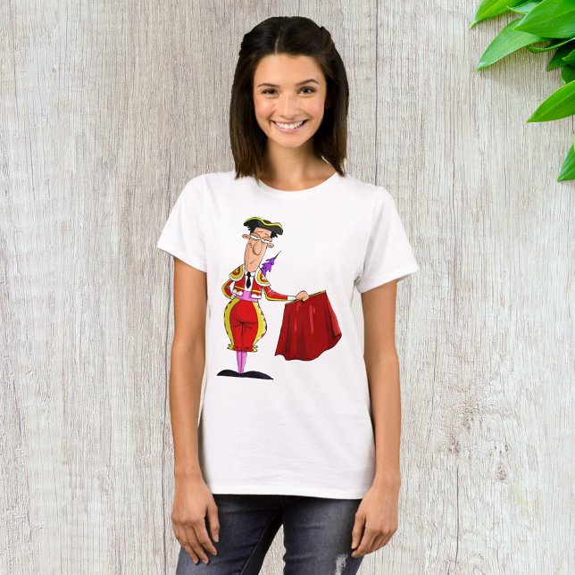 Matador with Red Cape Spanish Bullfighter T-Shirt (Creator Uploaded)