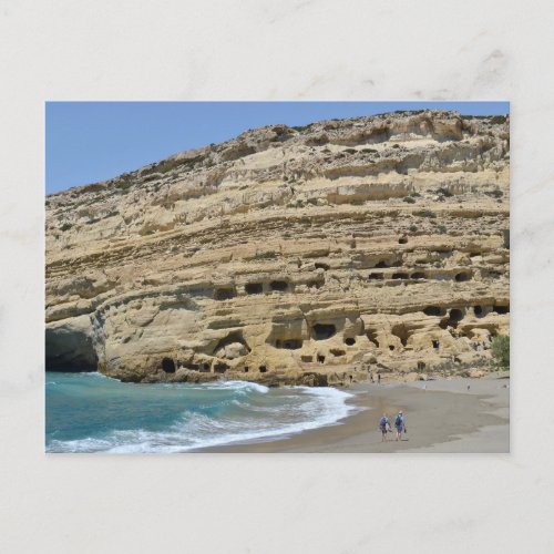 Matala Crete Postcard