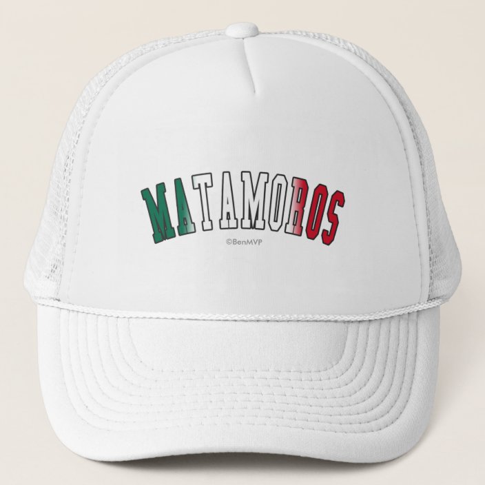 Matamoros in Mexico National Flag Colors Hat