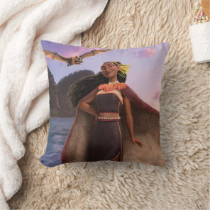 Matangi and Peka Throw Pillow