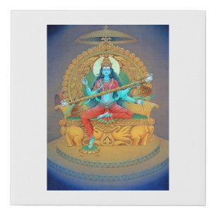 Matangi - The Goddess of intellect Faux Canvas Print