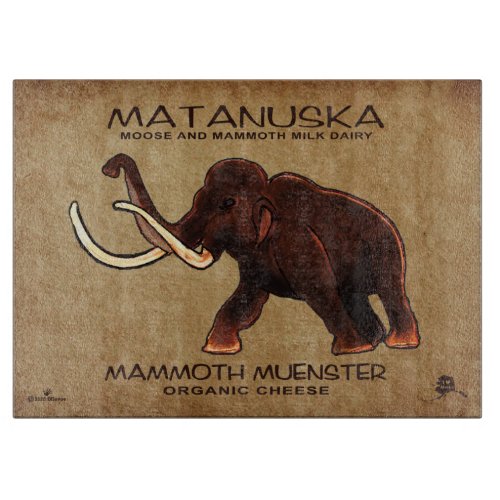 Matanuska Mammoth Muenster Cheese Cutting Board