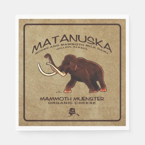 Matanuska Mammoth Muenster Cheese Napkins