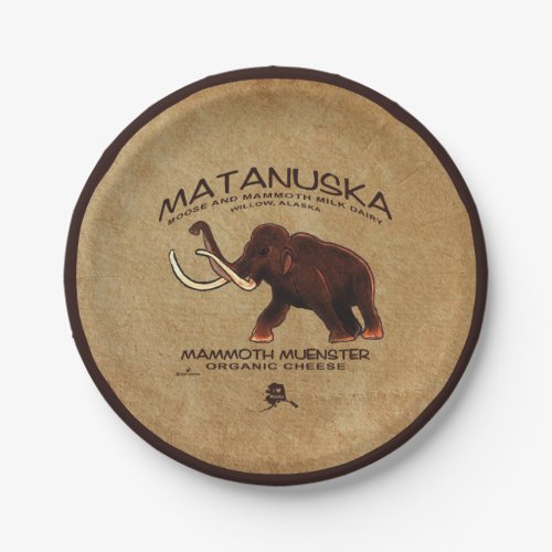 Matanuska Mammoth Muenster Cheese Paper Plates