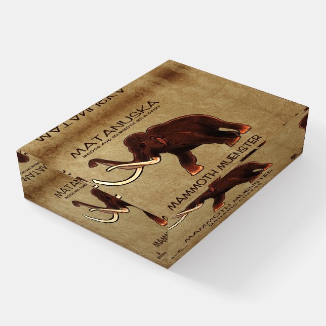 Matanuska Mammoth Muenster Cheese Paperweight (Angled)