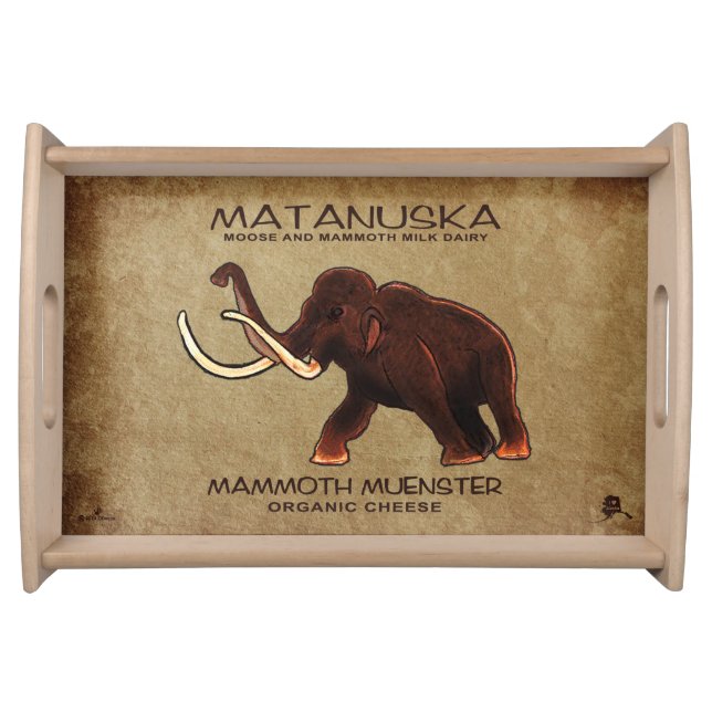 Matanuska Mammoth Muenster Cheese Serving Tray (Front)