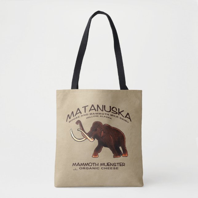 Matanuska Mammoth Muenster Cheese Tote Bag (Front)